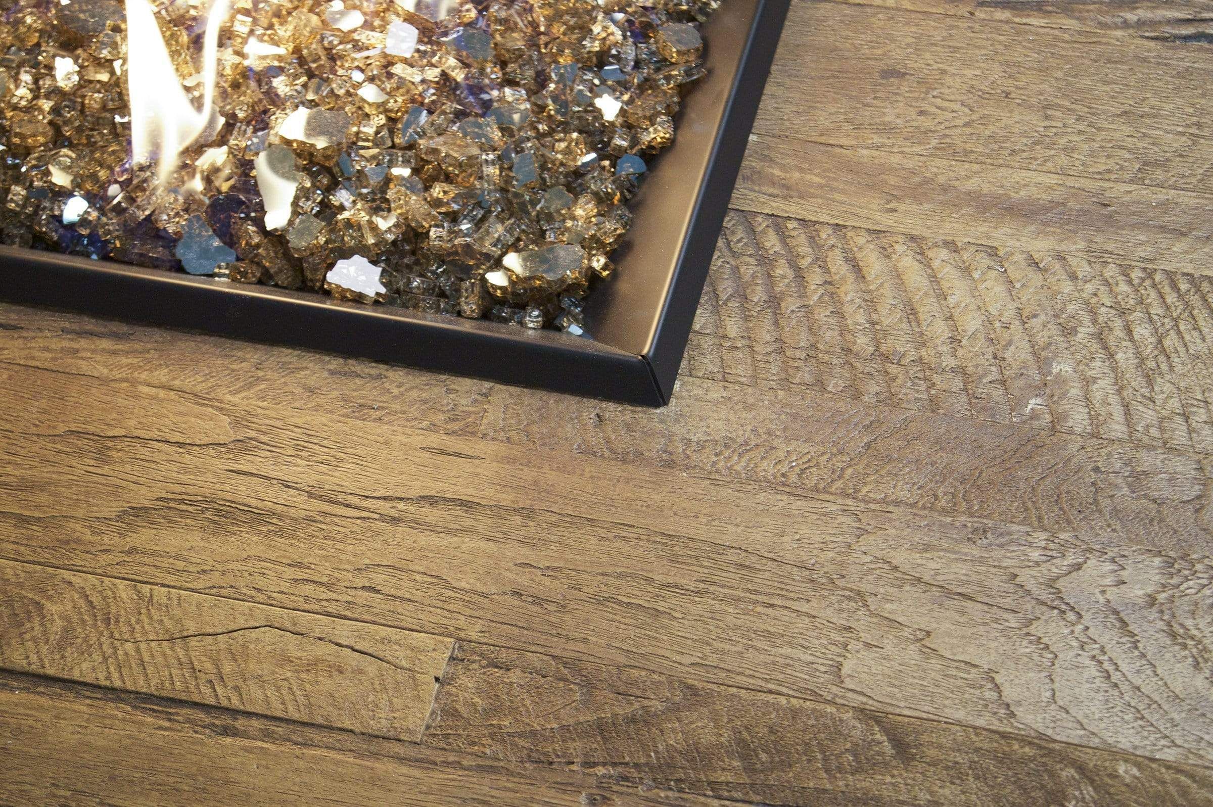 American Fyre Designs Proapne Contempo Rectangle Reclaimed Wood in French Barrel Oak